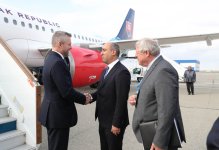 Президент Словакии прибыл с визитом в Азербайджан (ФОТО)