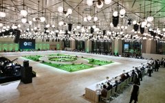 Президент Ильхам Алиев и Первая леди Мехрибан Алиева приняли участие в приеме в честь глав государств и правительств, участвовавших  в открытии Саммита лидеров на COP29 (ФОТО)