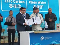 В акватории Бакинского бульвара прошел международный заплыв на байдарках и каноэ в поддержку COP29 (ФОТО)