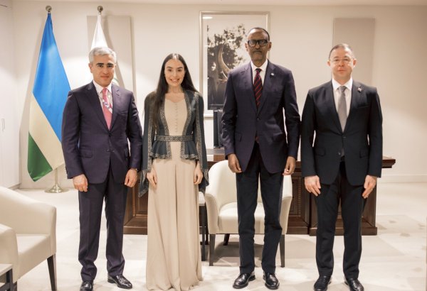 Вице-президент Фонда Гейдара Алиева Лейла Алиева встретилась с Президентом Руанды (ФОТО)