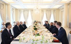 Президент Ильхам Алиев встретился с Раисом Республики Татарстан Российской Федерации (ФОТО/ВИДЕО)