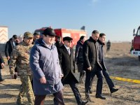 Члены государственной комиссии Азербайджана по расследованию причин авиакатастрофы прибыли на место происшествия (ФОТО)
