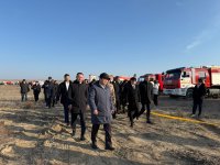 Члены государственной комиссии Азербайджана по расследованию причин авиакатастрофы прибыли на место происшествия (ФОТО)