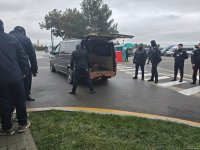 Тела членов экипажа, погибших в авиакатастрофе доставлены в Международный аэропорт Гейдар Алиев для прощальной церемонии (ФОТО/ВИДЕО)