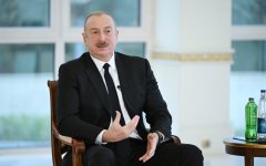 Президент Ильхам Алиев дал интервью местным телеканалам (ВИДЕО/ФОТО)