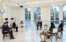 Президент Ильхам Алиев дал интервью местным телеканалам (ВИДЕО/ФОТО)