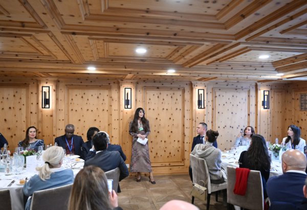 Вице-президент Фонда Гейдара Алиева Лейла Алиева приняла участие в мероприятии, состоявшемся в рамках Всемирного экономического форума в Давосе (ФОТО)