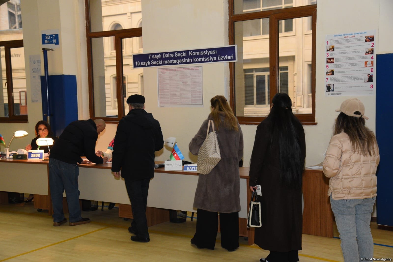 Процесс голосования на муниципальных выборах в Азербайджане продолжается - Фоторепортаж