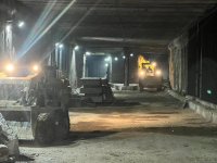 Оборотный тупик станции метро "Ази Асланов" в Баку подготовлен к ремонту (ФОТО)