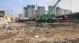 Фоторепортаж с места сноса рынка "Кешля" в Баку