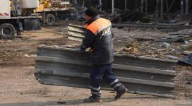 Фоторепортаж с места сноса рынка "Кешля" в Баку