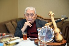 Представители культуры Азербайджана посетили видного мастера мугама Арифа Бабаева по случаю дня рождения (ФОТО)