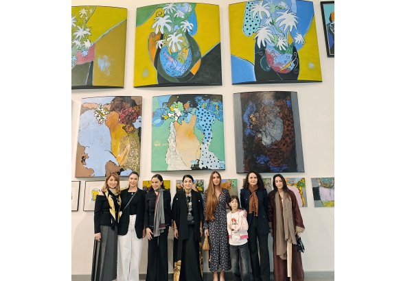 Лейла Алиева и Арзу Алиева посетили Фонд искусств RAK в Бахрейне (ФОТО)