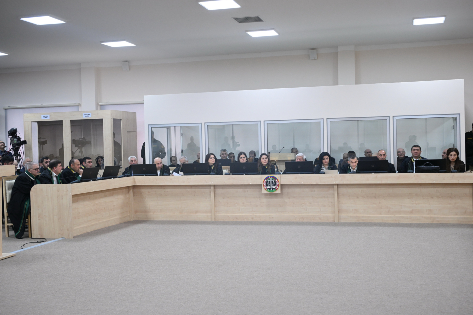 В Баку продолжился суд над обвиняемыми в совершении многочисленных преступлений против азербайджанского народа (ФОТО)