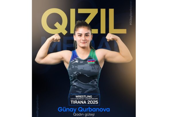 Азербайджанская спортсменка завоевала золотую медаль на чемпионате Европы по борьбе