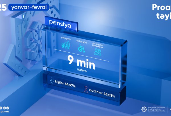 Названо количество лиц в Азербайджане, которым с начала года  назначена пенсия