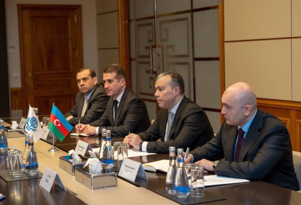 Министр финансов Азербайджана провел обсуждения  с генсеком ОЭС (ФОТО)