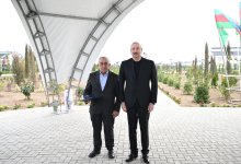 Президент Ильхам Алиев и Первая леди Мехрибан Алиева приняли участие в открытии первого этапа села Сарыджалы Агдамского района (ВИДЕО/ФОТО)
