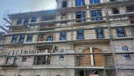 На улице Карабах города Шуша строятся 10 зданий (ФОТО)