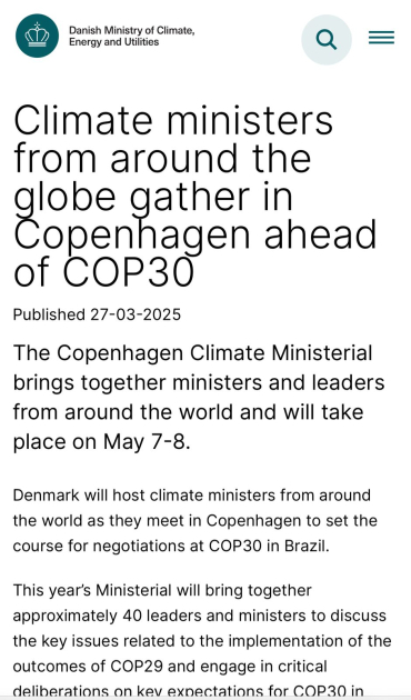 Азербайджан будет представлен на глобальной встрече министров климата в Копенгагене (ФОТО)