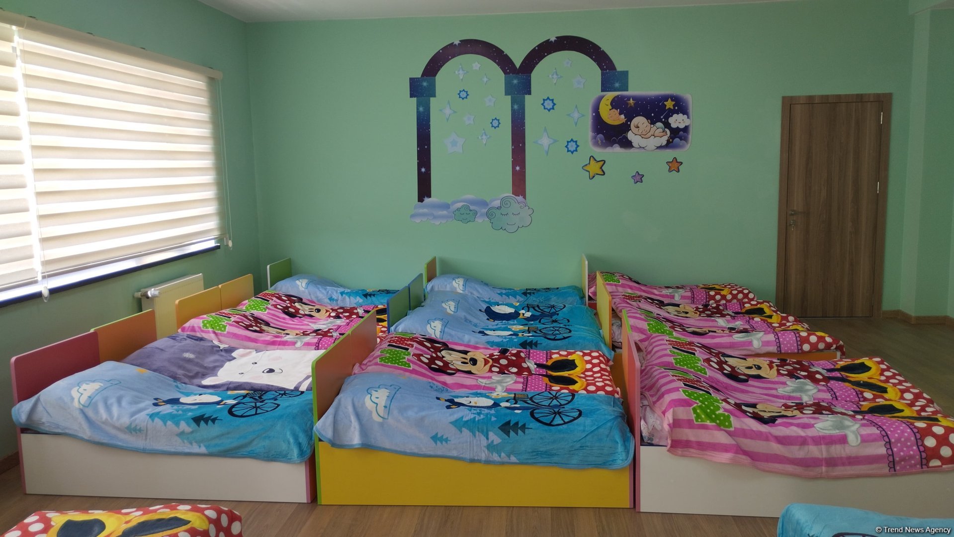 Ясли-детский сад в селе Сарыджалы Агдамского района расчитан на 100 мест (ФОТО)