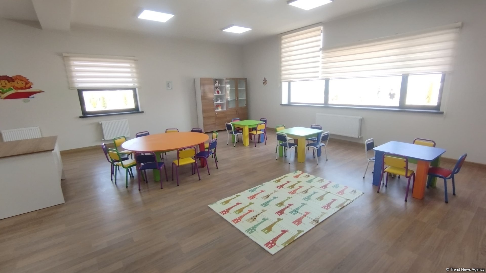 Ясли-детский сад в селе Сарыджалы Агдамского района расчитан на 100 мест (ФОТО)