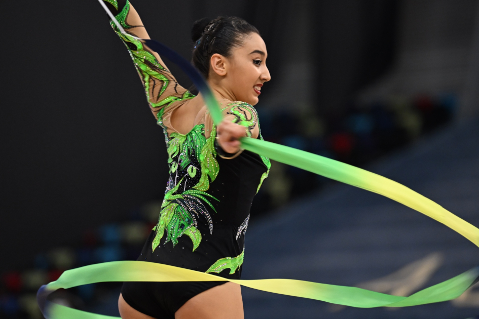 Азербайджанские гимнастки завоевали еще четыре медали на турнире AGF Trophy (ФОТО)