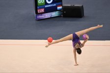 Азербайджанские гимнастки завоевали еще четыре медали на турнире AGF Trophy (ФОТО)