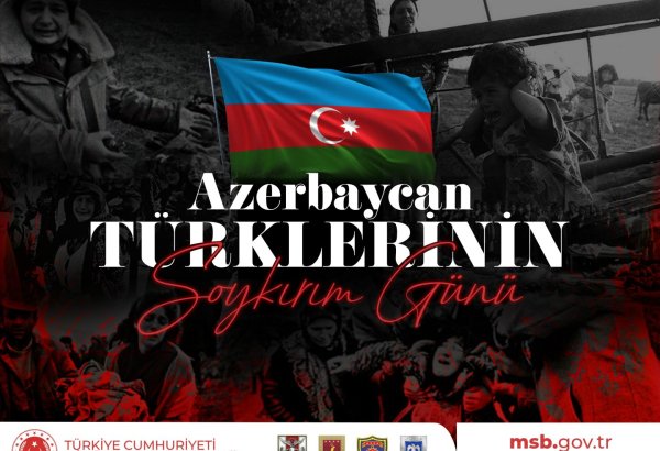 Министерство национальной обороны Турции поделилось публикацией в связи с 31 марта - Днем геноцида азербайджанцев