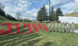 В армии Азербайджана проведены памятные мероприятия в связи с 31 марта - Днем геноцида азербайджанцев (ФОТО)