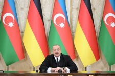 Президент Ильхам Алиев и Президент Германии выступили с заявлениями для прессы (ФОТО/ВИДЕО)