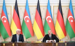 Президент Ильхам Алиев и Президент Германии выступили с заявлениями для прессы (ФОТО/ВИДЕО)