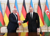 Президент Ильхам Алиев и Президент Германии выступили с заявлениями для прессы (ФОТО/ВИДЕО)