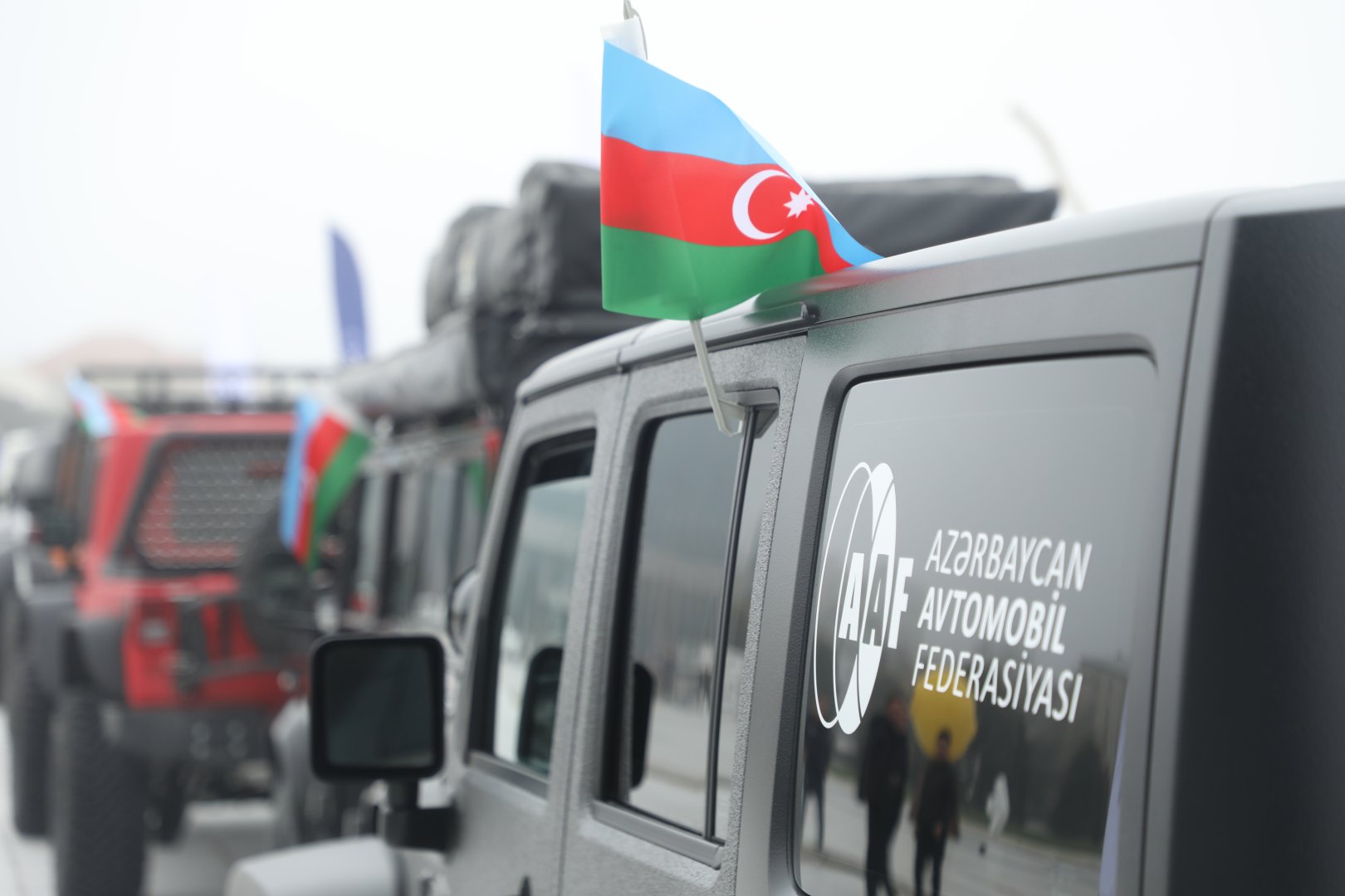 Автомобильная федерация Азербайджана организовала автопробег внедорожников (ФОТО)