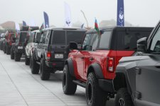 Автомобильная федерация Азербайджана организовала автопробег внедорожников (ФОТО)