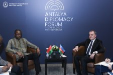 В Анталье состоялась встреча Джейхуна Байрамова с министром иностранных дел Буркина-Фасо (ФОТО)