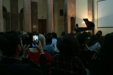 В Баку состоялась презентация пластинки Хумай Гасымзаде, победившей в США (ФОТО)