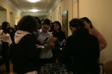 В Баку состоялась презентация пластинки Хумай Гасымзаде, победившей в США (ФОТО)