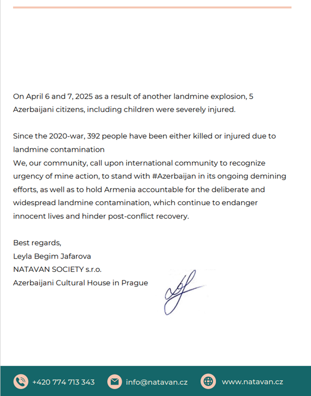 Азербайджанская диаспора в Европе выразила протест против минного террора Армении (ФОТО)