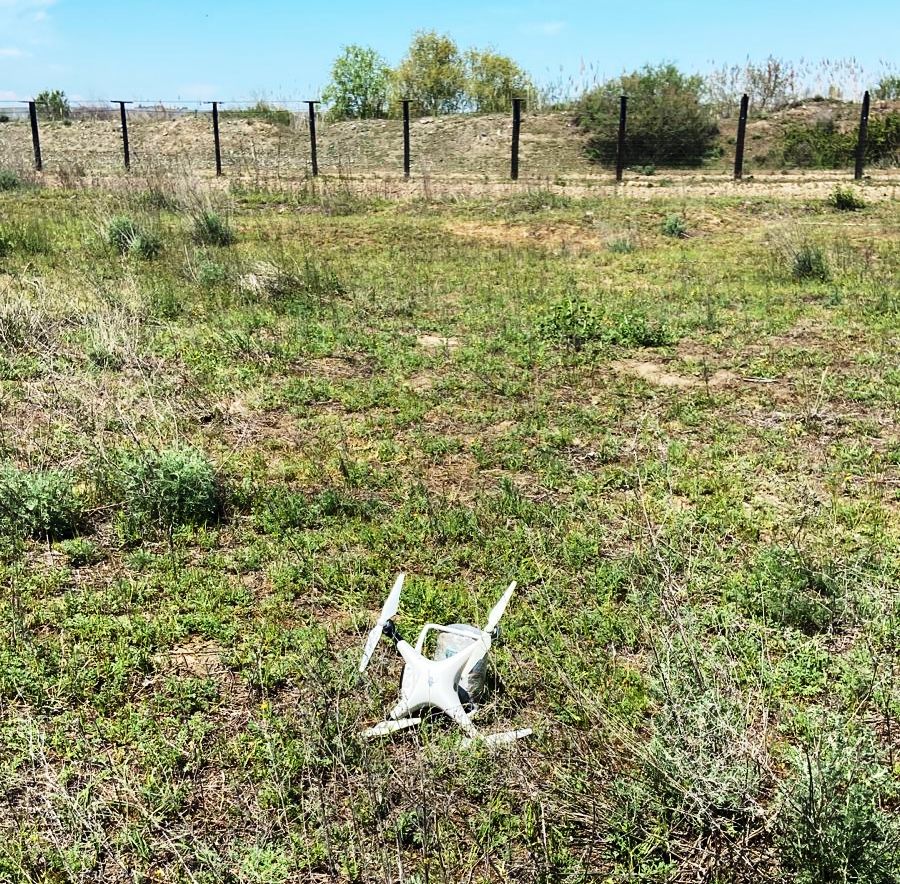 Обезврежен замеченный на госгранице Азербайджана БПЛА (ФОТО)