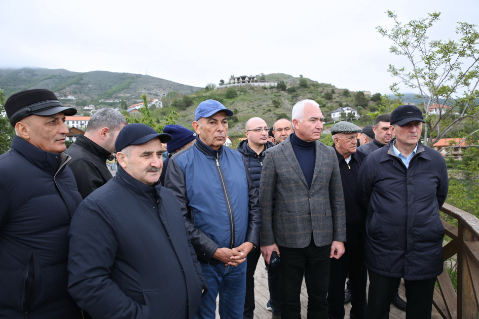 Очередной адрес совместных поездок председателей политических партий - город Лачин (ФОТО)