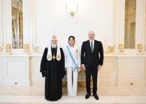 Патриарх Кирилл вручил Первому вице-президенту Мехрибан Алиевой орден Святой равноапостольной княгини Ольги (ФОТО/ВИДЕО)