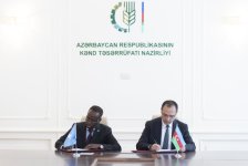 Между Азербайджаном и Сомали подписан меморандум  в сфере сельского хозяйства (ФОТО)
