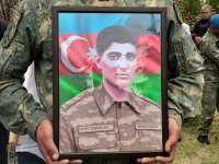 В Агджабеди преданы земле останки шехида Первой Карабахской войны (ФОТО)