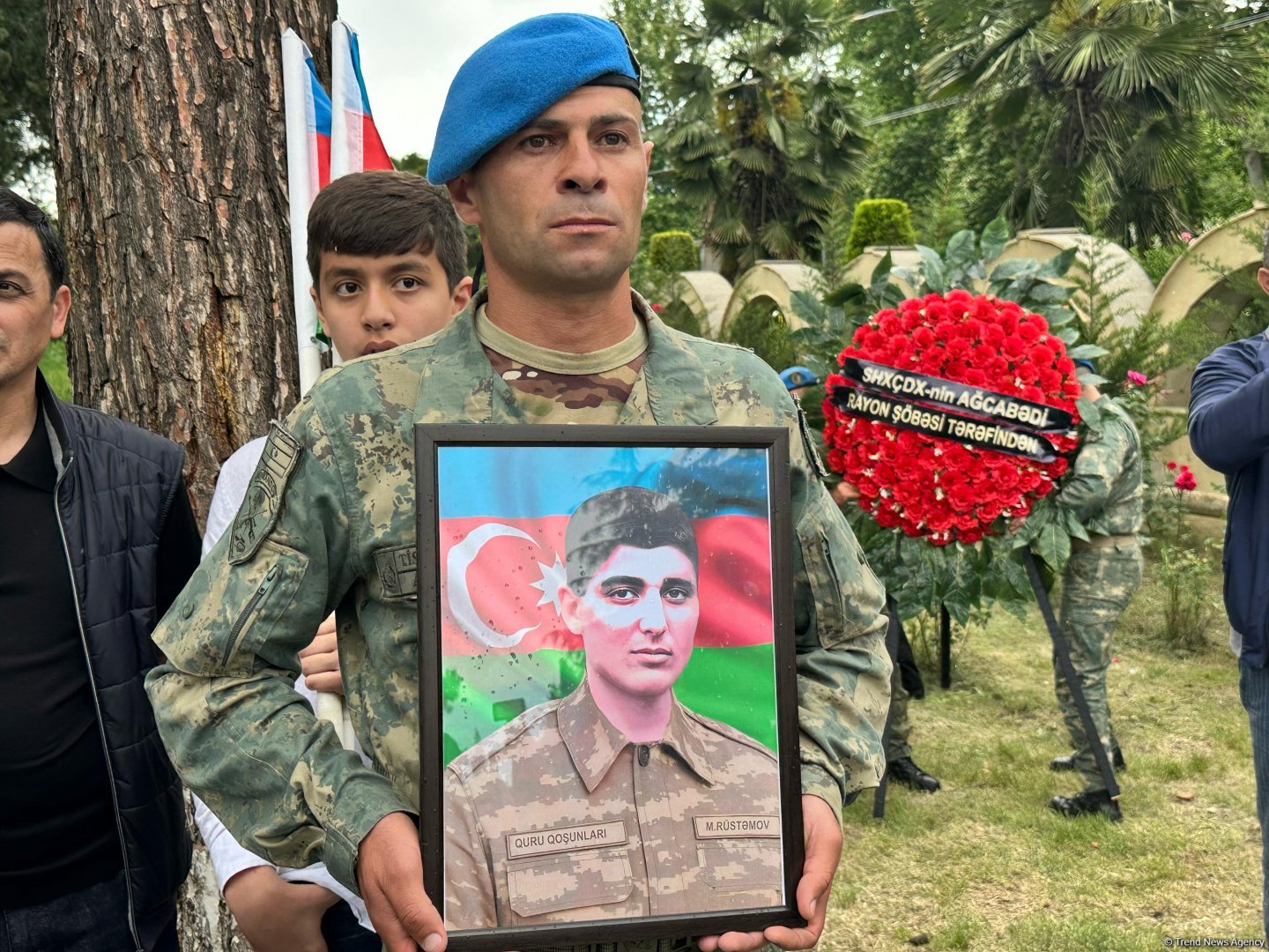 В Агджабеди преданы земле останки шехида Первой Карабахской войны (ФОТО)