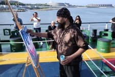 Ни секунды на паузу!  В Баку прошло реалити-арт-шоу на палубе легендарного корабля  (ФОТО)