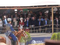 Президент Реджеп Тайип Эрдоган и его супруга наблюдали за выступлением азербайджанских участников на Фестивале этноспорта и культуры (ФОТО)