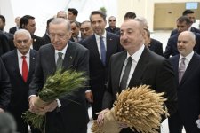 Президент Ильхам Алиев и Реджеп Тайип Эрдоган приняли участие в церемонии открытия Лачинского международного аэропорта (ФОТО/ВИДЕО)