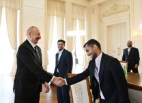 Президент Ильхам Алиев принял членов национальной команды Азербайджана, победившей на чемпионате мира по мини-футболу (ФОТО/ВИДЕО)