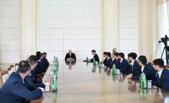 Президент Ильхам Алиев принял членов национальной команды Азербайджана, победившей на чемпионате мира по мини-футболу (ФОТО/ВИДЕО)